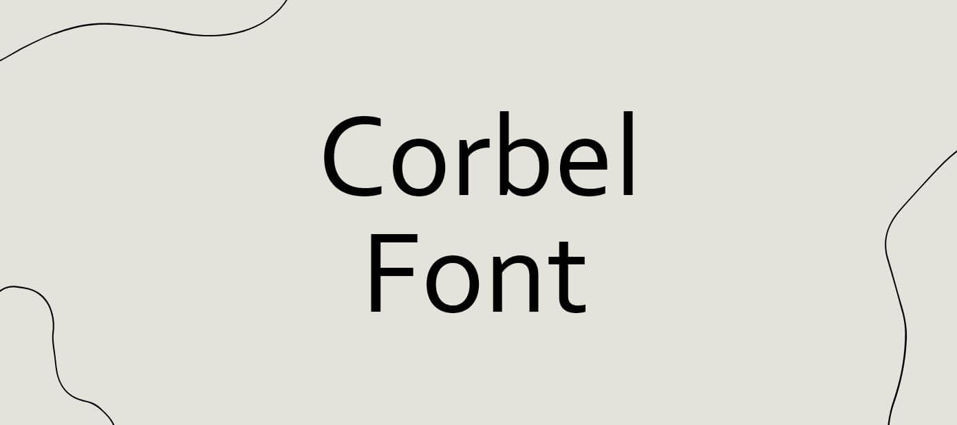 corbel font download mac