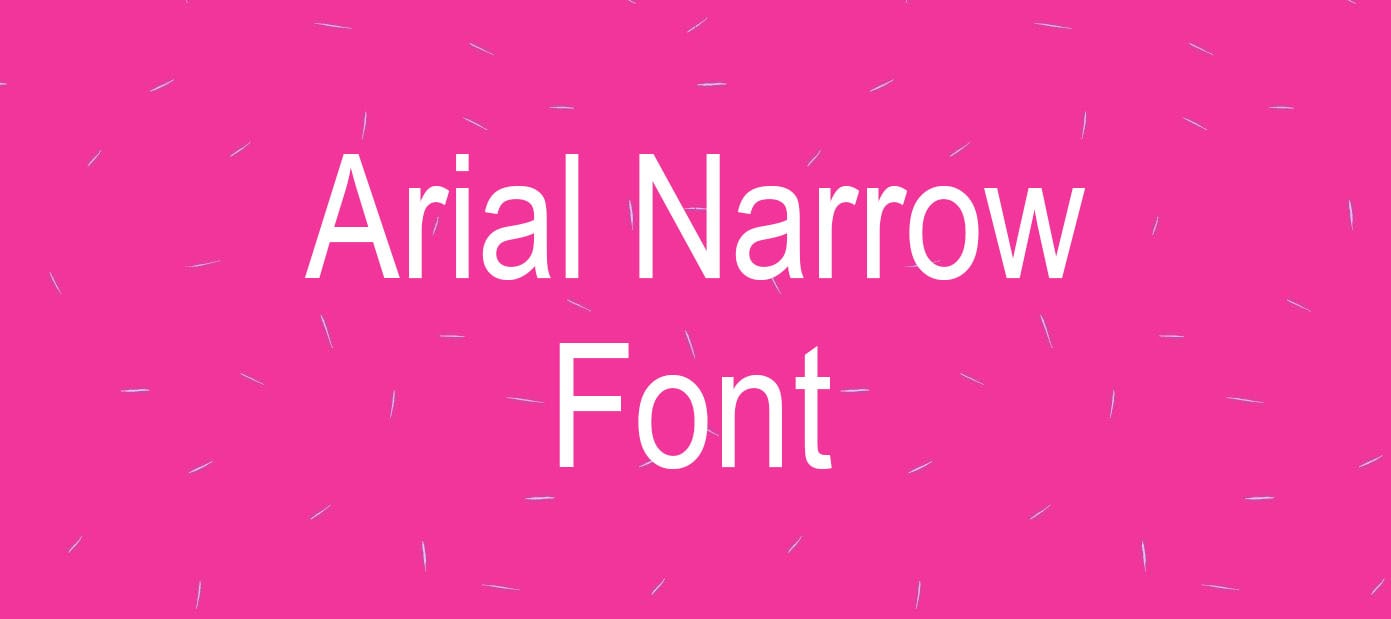 arial narrow free download mac