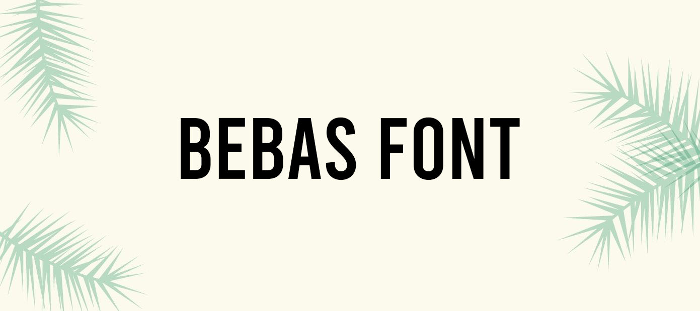 bebas photoshop text font download