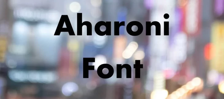 Aharoni Font Free Download