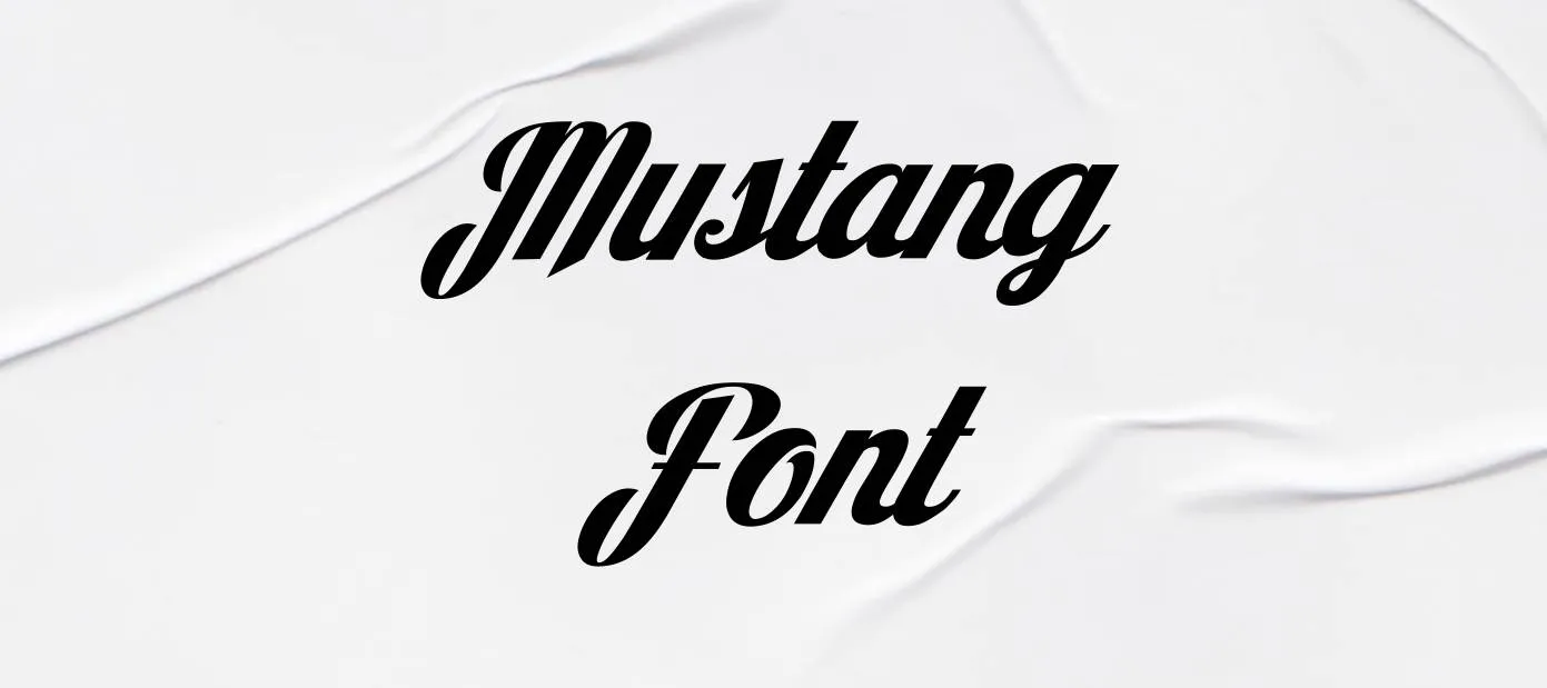 Mustang Font Free Download