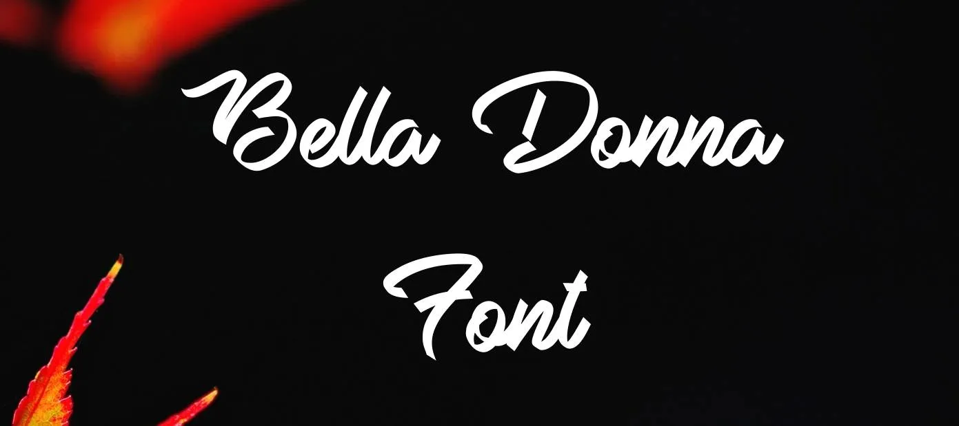 Bella Donna Font Free Download   Bella Donna Font Feature.webp