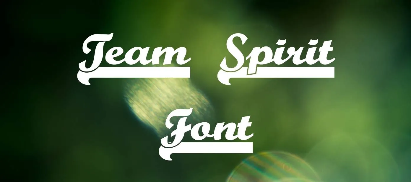 Team Spirit Font, dafont.com