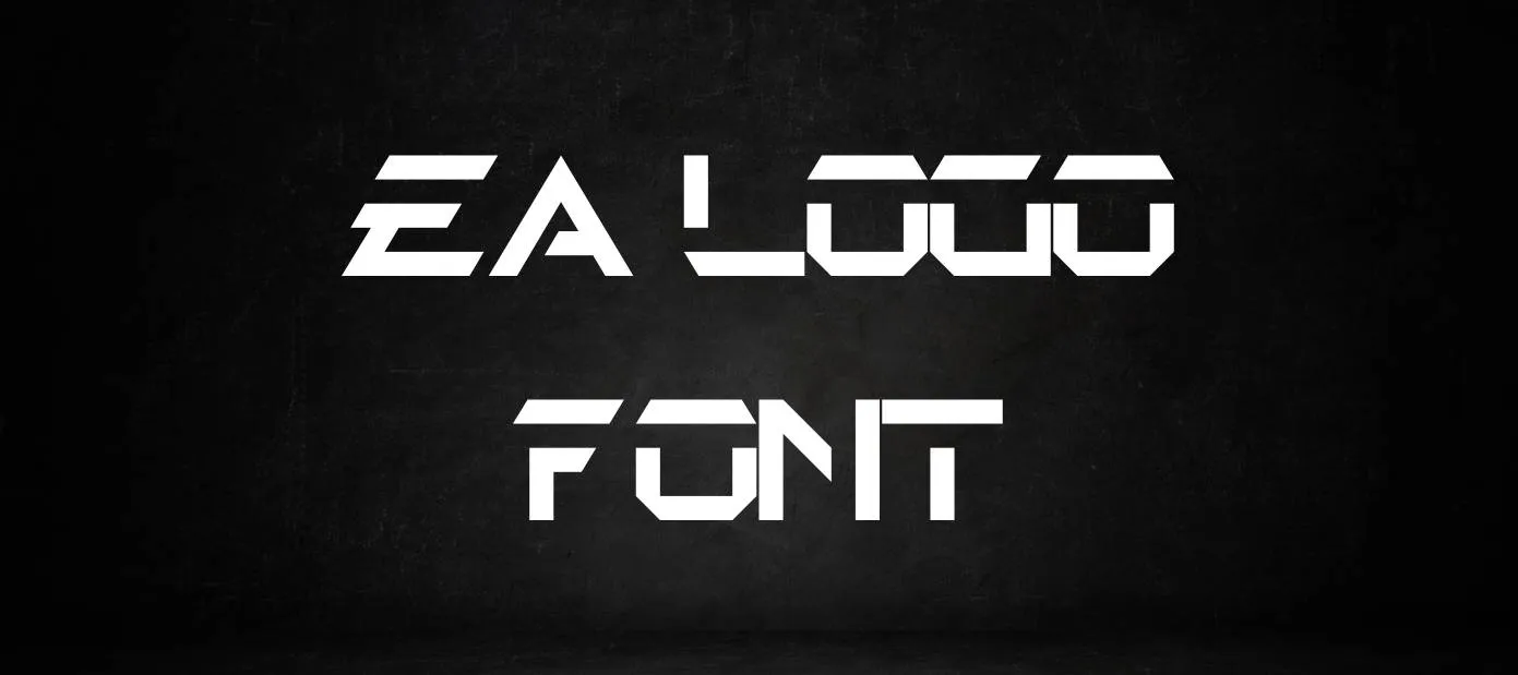 EA Logo Font Free Download