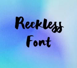 Reckless Font Free Download