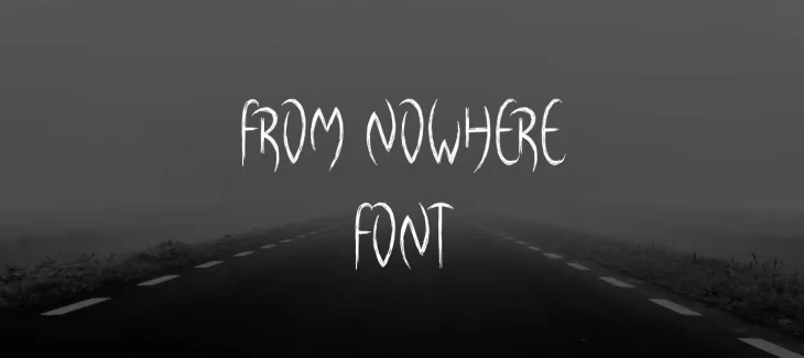 From Nowhere Font Free Download