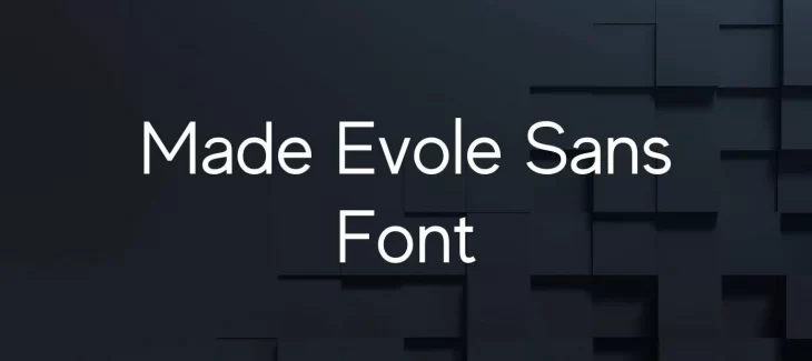 Made Evole Sans Font Free Download