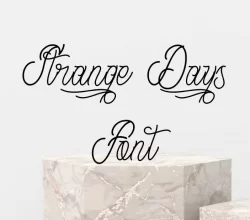 Strange Days Font Free Download