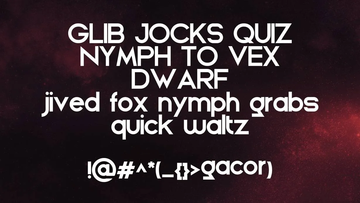 Gacor Font Family Appearance