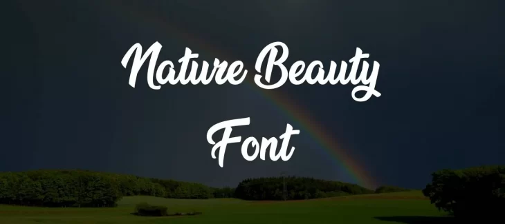 Nature Beauty Font Free Download