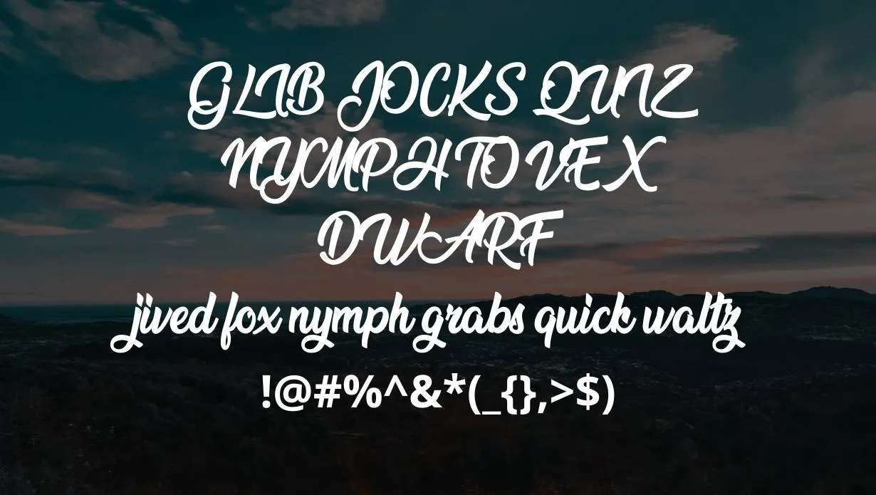 Nature Beauty Font Family Appearance