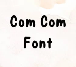 Com Com Font Free Download