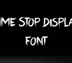 Time Stop Display Font Free Download