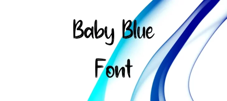 Baby Blue Font Free Download