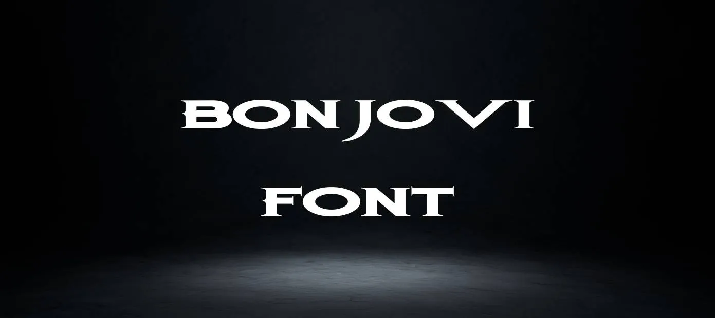 Bon Jovi Font Free Download