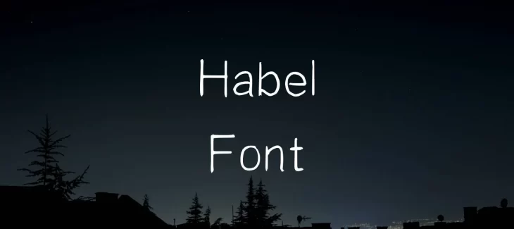 Habel Font Free Download