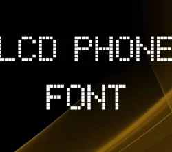 LCD Phone Font Free Download