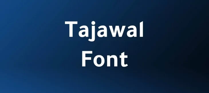 Tajawal Font Free Download