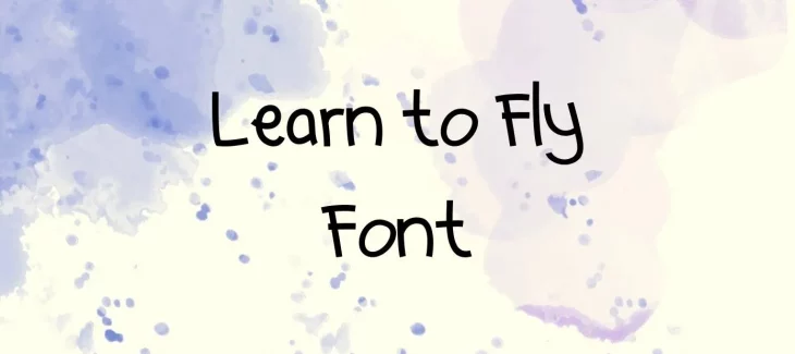 Learn To Fly Font Free Download