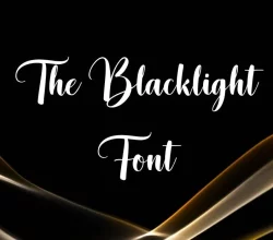The Blacklight Font Free Download