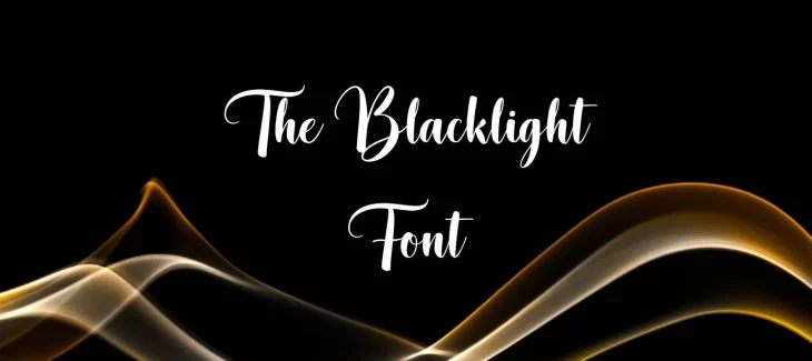 The Blacklight Font Free Download
