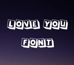 Love You Font Free Download