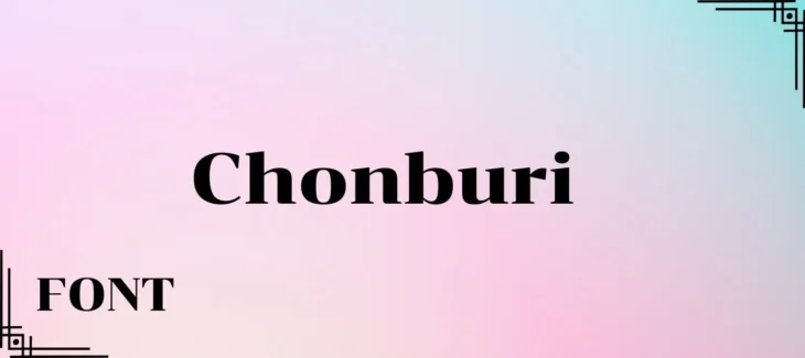 Chonburi Font Free Download