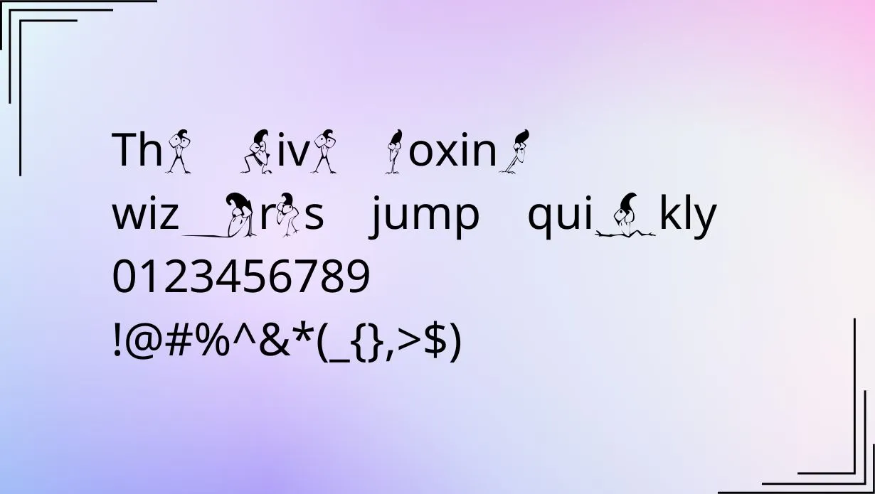 KR Crazycrow Font