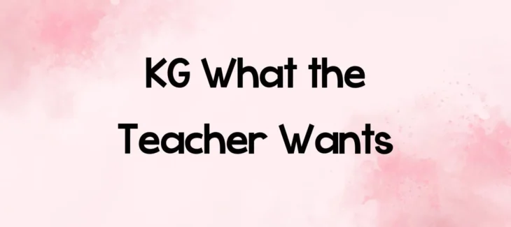 KG What The Teacher Wants Font Free Download 