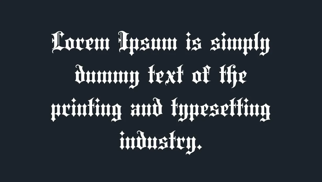 Blackletter Font