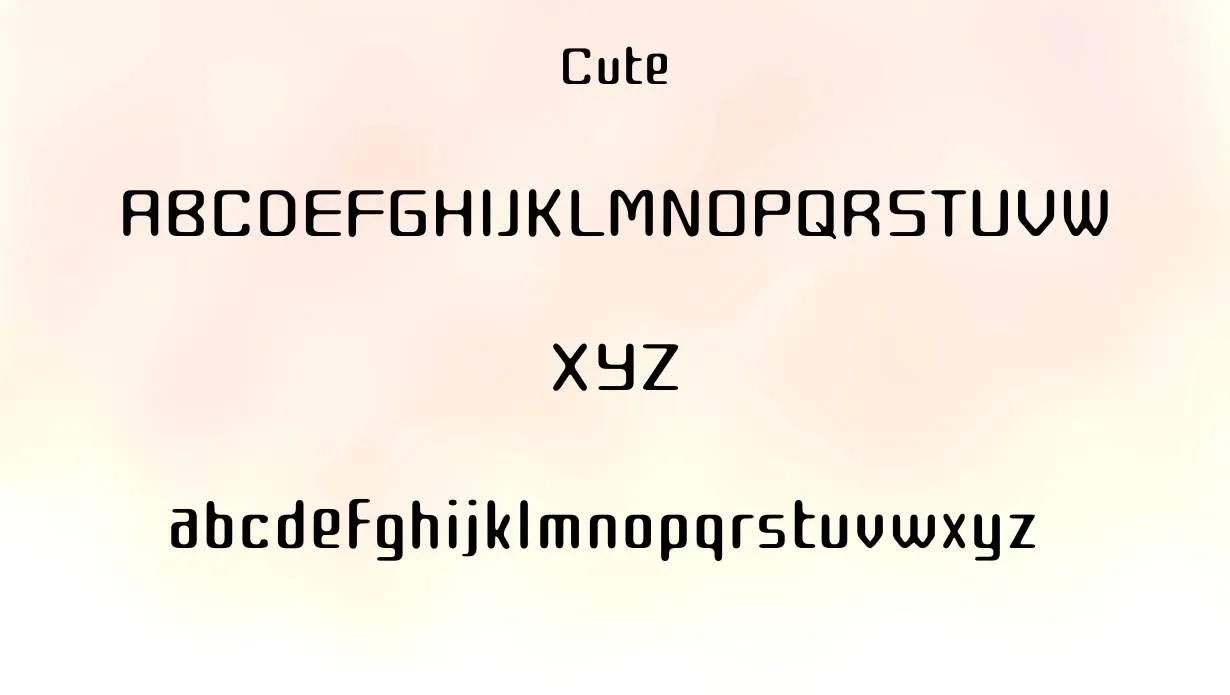 Cute Font