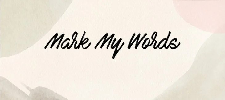 Mark My Words Font Free Download 