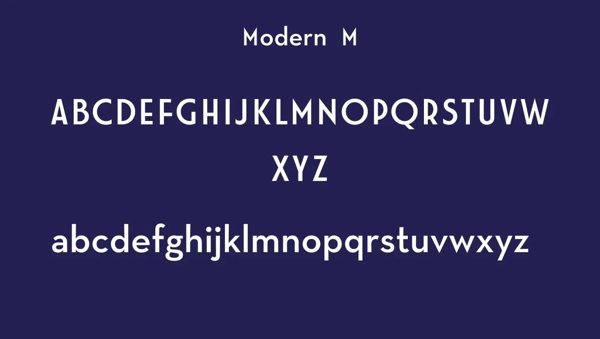 Modern M Font