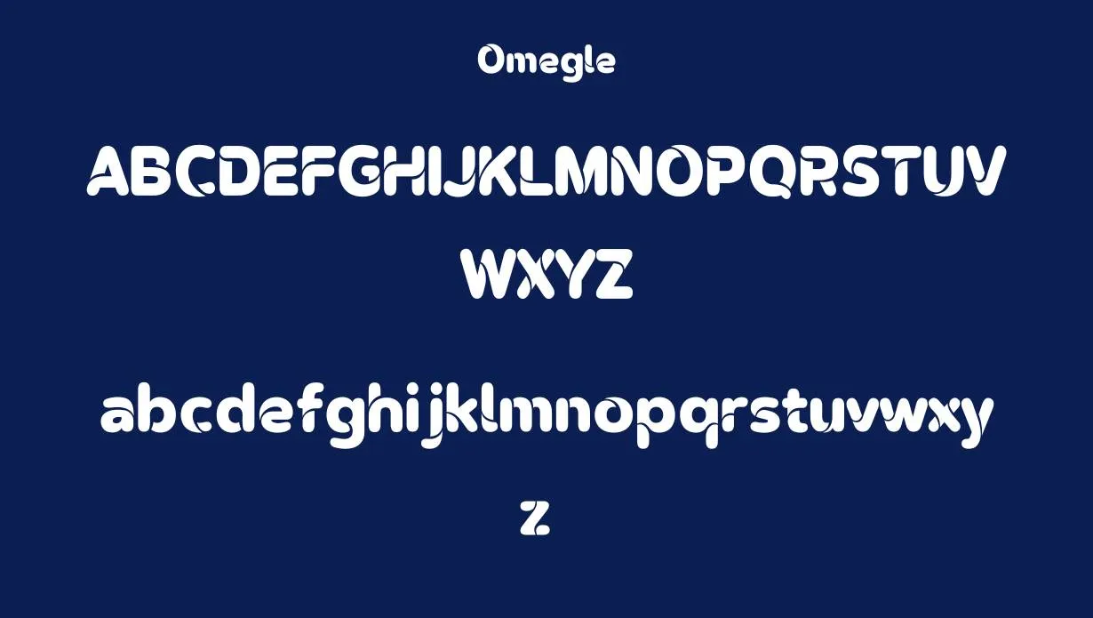 Omegle Font