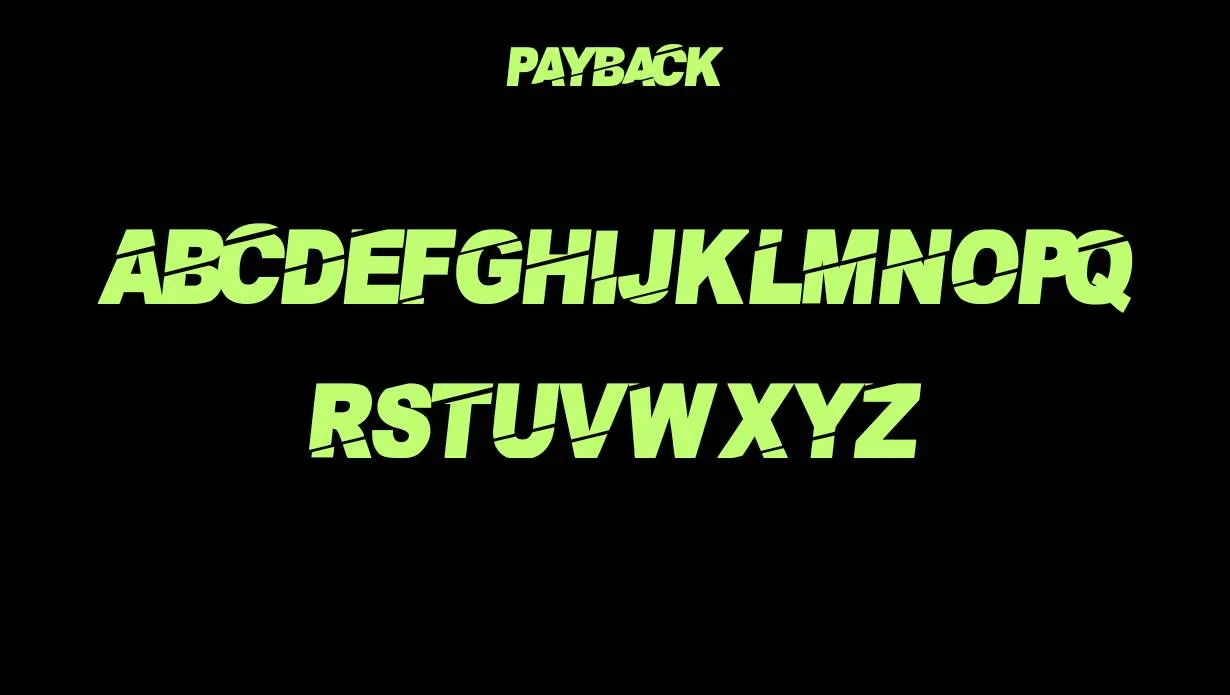 Payback Font