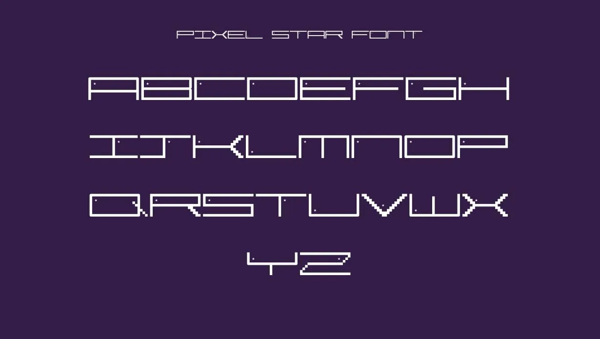 Pixel Star Font