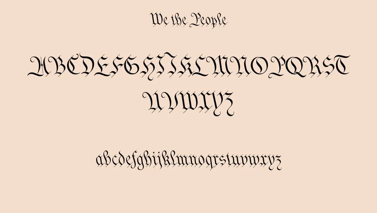 We The People Font